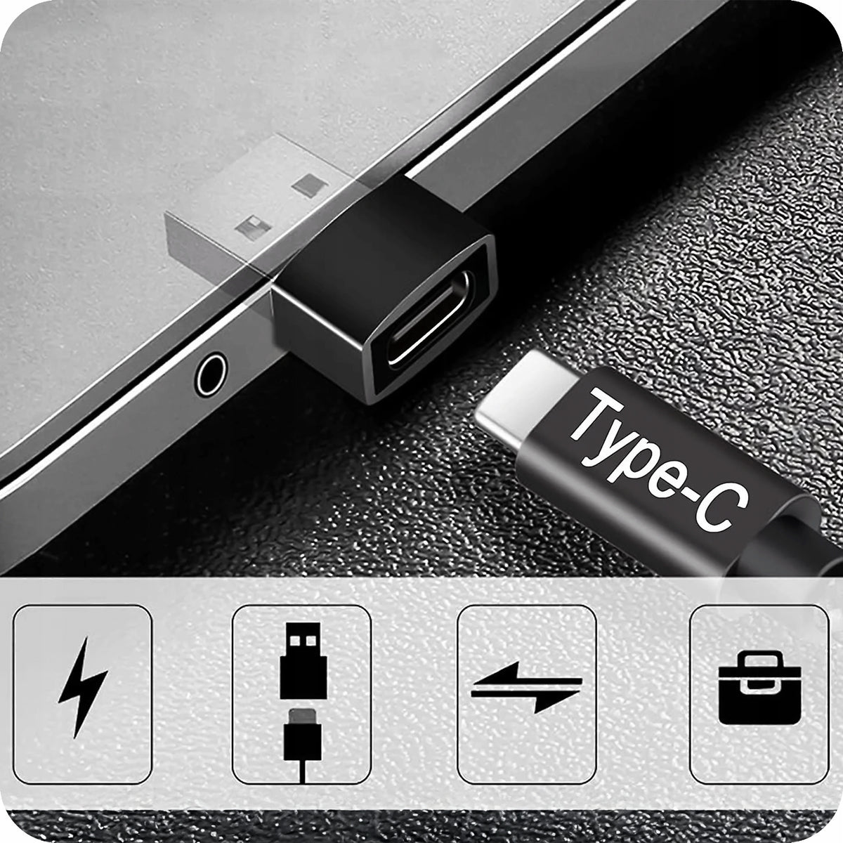 ADAPTER OTG FROM USB-C TO USB AND CONVERTER USB-A TO USB-C TYPE-C Manufacturer code ADAPTER PRZEJŚCIÓWKA OTG Z USB-C NA USB