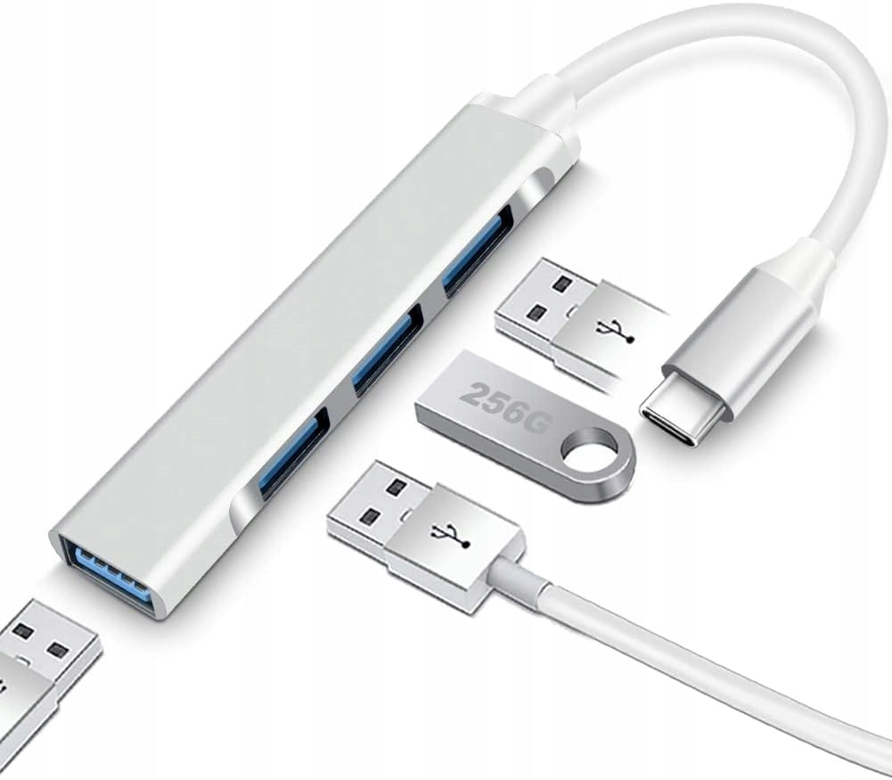 ADAPTER SPLITTER HUB USB C TO 4 USB PORTS