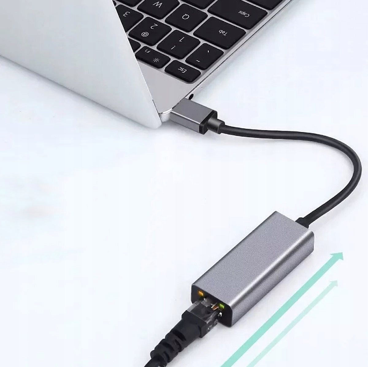 ADAPTER USB 3.0 RJ45 ETHERNET LAN ADAPTER 1000Mb CABLE Packaging status original