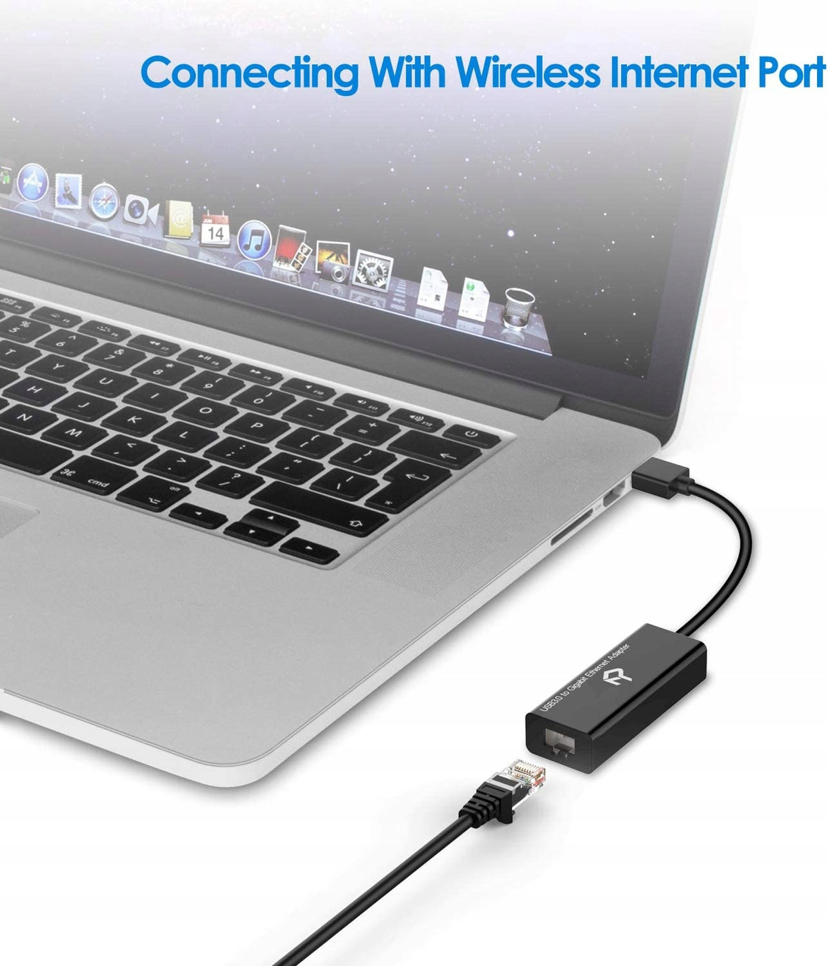 ADAPTER USB3.0-ETHERNET RJ45 BLACK Manufacturer code 15468
