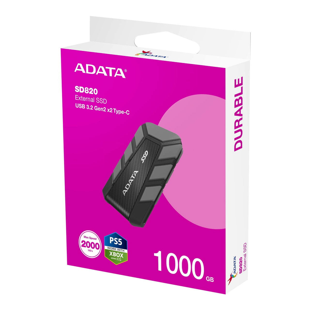 ADATA SD820 1TB SSD Externí Šedá 5R Model ADATA SD820