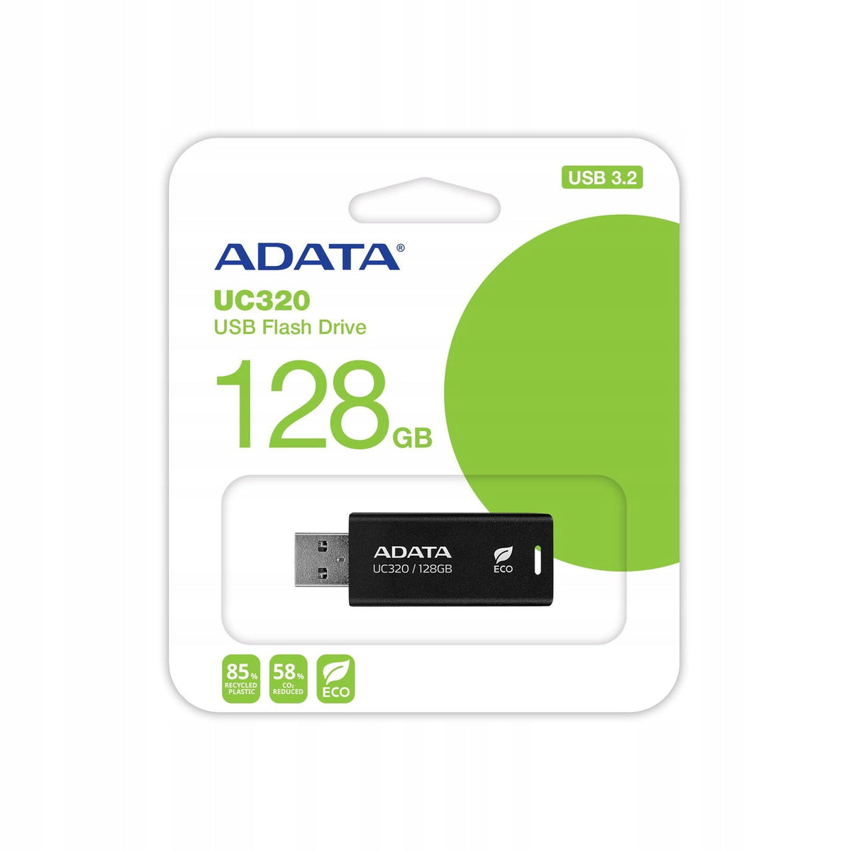 ADATA UC320/128GB/USB 3.2/USB-A/Černá Capacity 128 GB