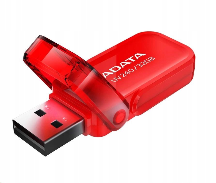 ADATA UV240 32GB USB 2.0 FLASH DRIVE WITH FLAP RED