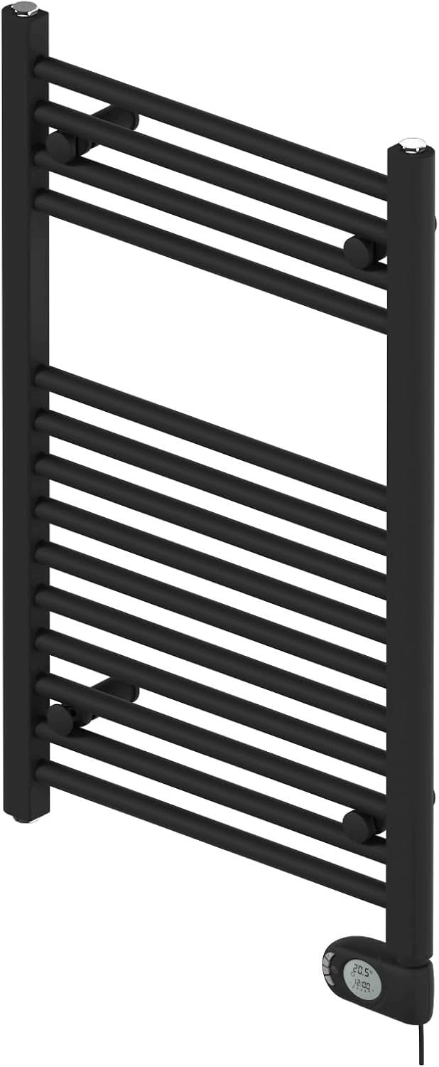 ADAX Comfort grzejnik łazienkowy 300W czarny z termostatem IP44