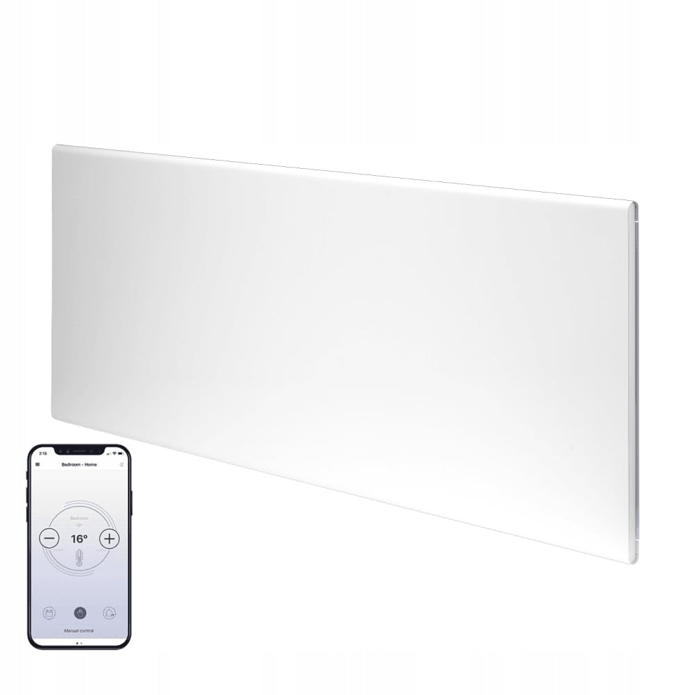 ADAX Neo H Wall Mounted Electric Heater 1000W White WiFi LCD IP24C Version 2
