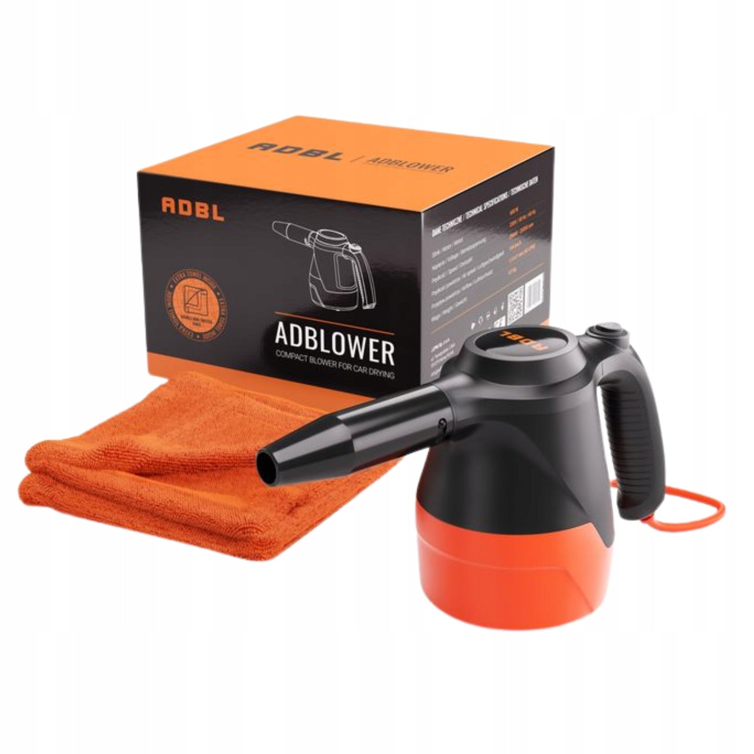 ADBL ADBLOWER - BLOWER FOR DRYING VARNISH + TOWEL AND 6 TIPS