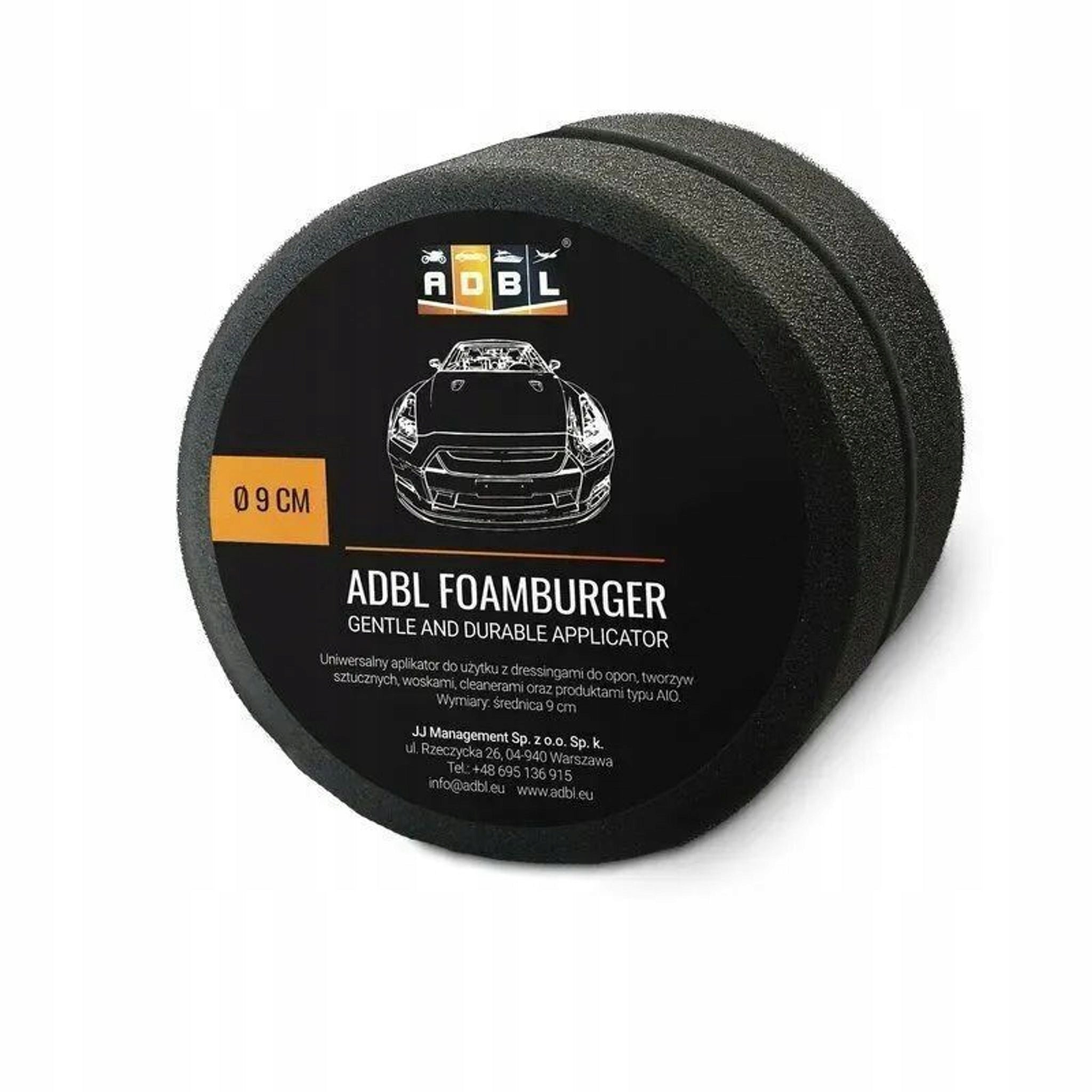 ADBL Foamburger Soft Foam Applicator for Wax Past AIO 9cm Universal
