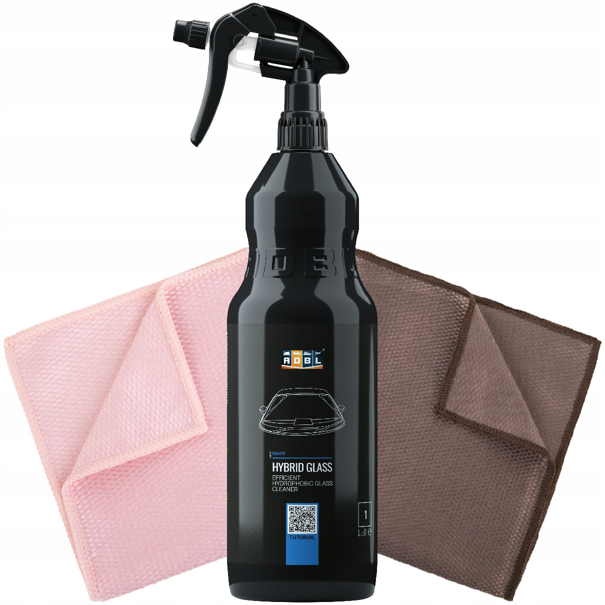 ADBL HYBRID GLASS 1L HYDROPHOBIC WINDOW CLEANER SET + MICROFIBER NW
