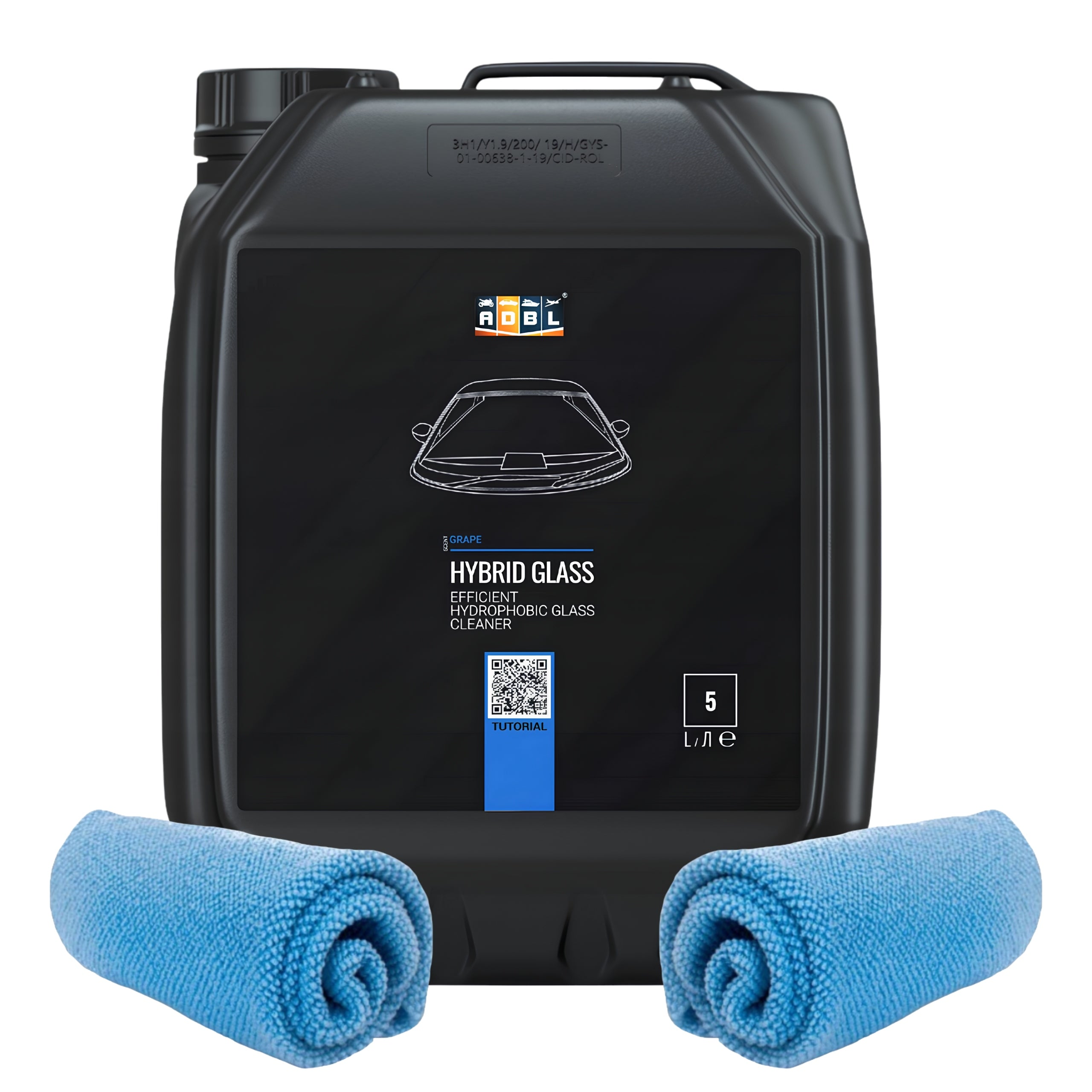 ADBL Hydrophobic Window Cleaner Invisible Wiper 5L Cloths
