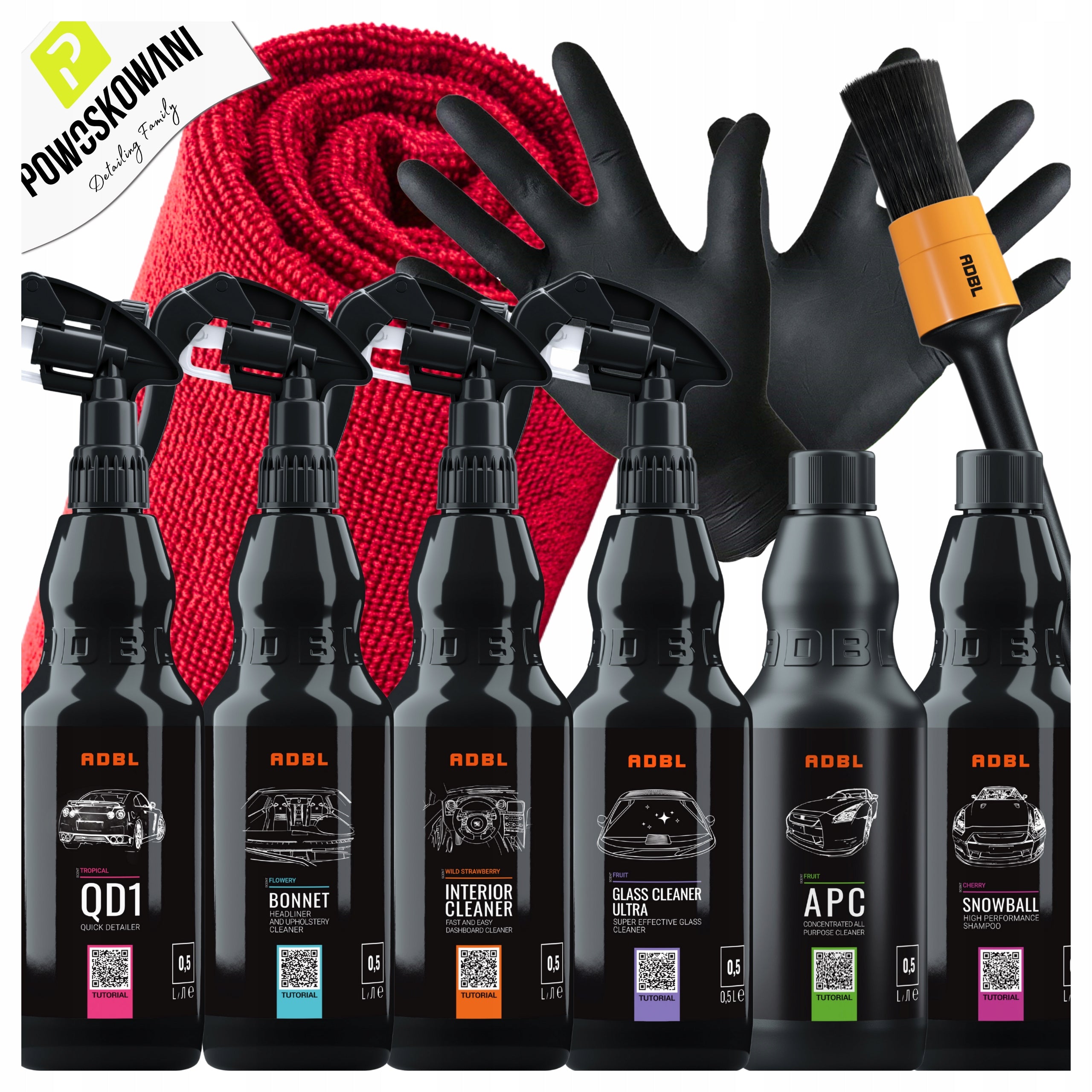 ADBL LARGE SET OF CAR COSMETICS FOR CAR PROFESSIONAL DETAILING