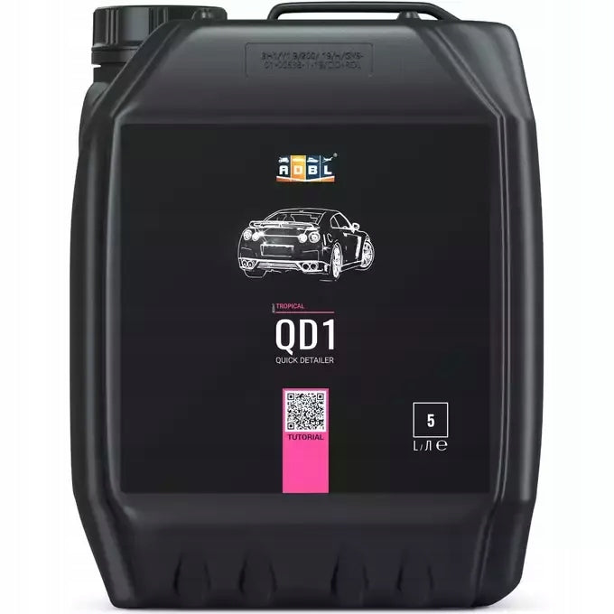 ADBL QD1 Quick Detailer 5L For Varnish Gives Gloss + 2x Microfiber Packaging status original