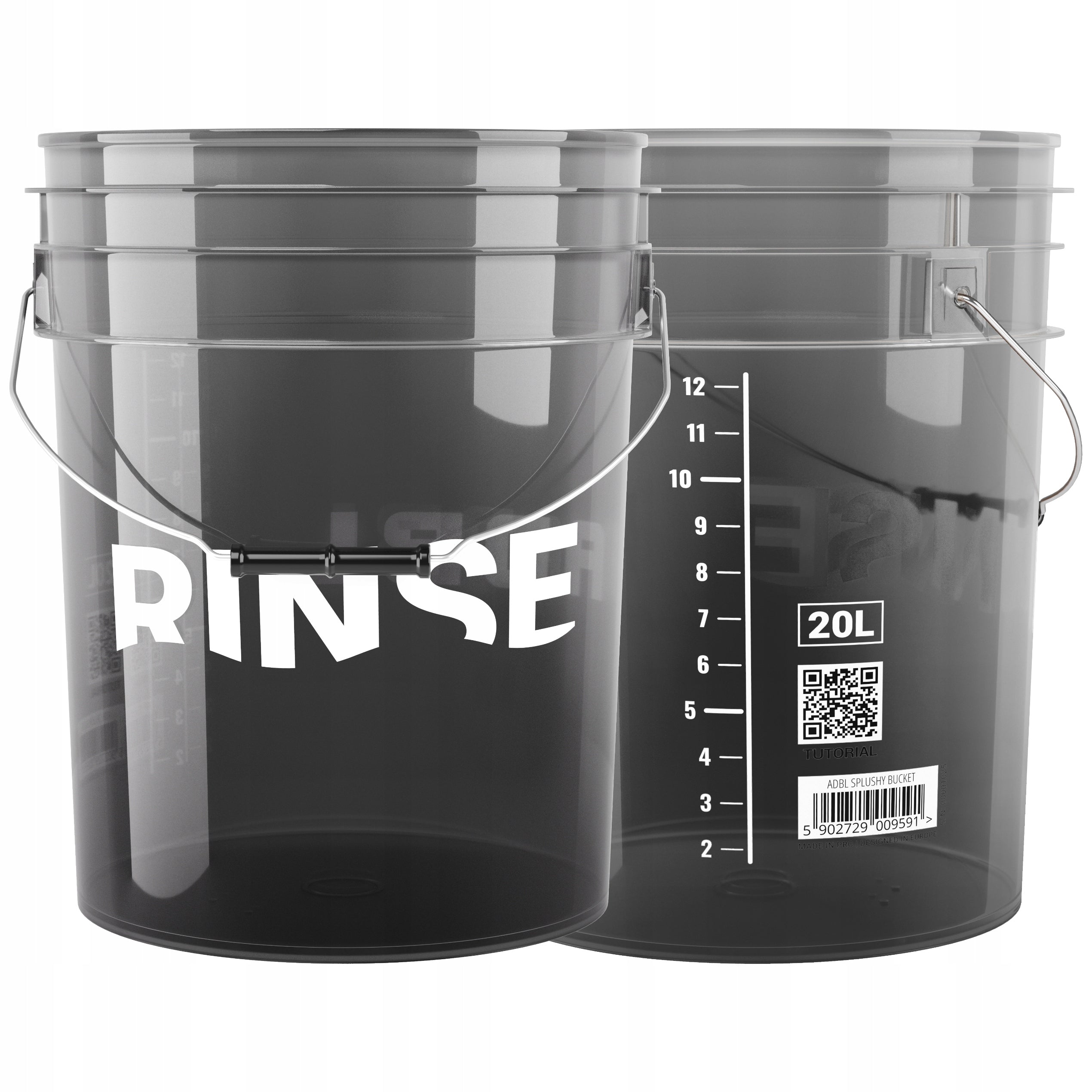 ADBL SPLUSHY RINSE BUCKET 20L DETAILING BUCKET FOR CAR WASHING