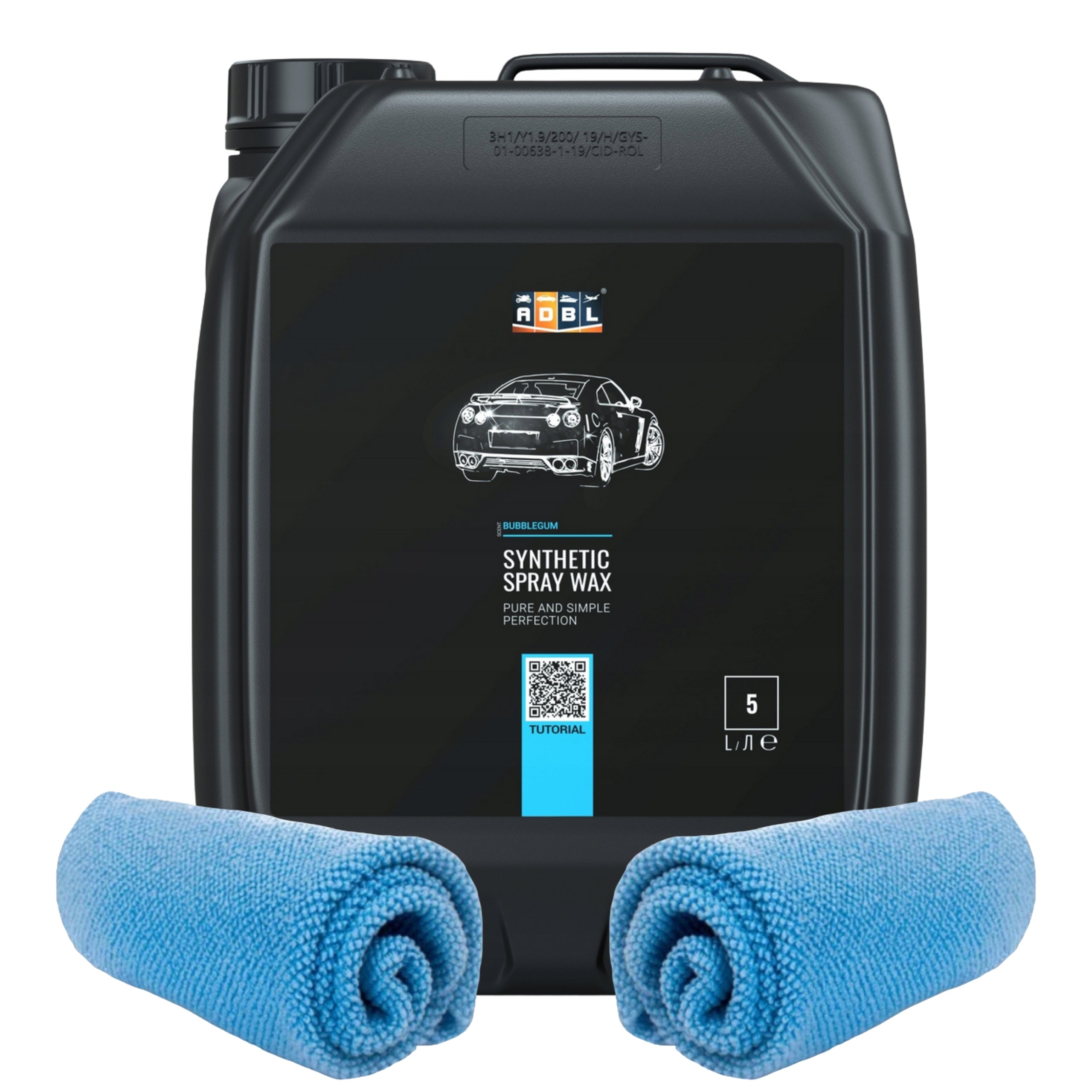 ADBL Synthetic Spray Wax 5L Synthetic Wax Gloss Hydrophobic Cloths