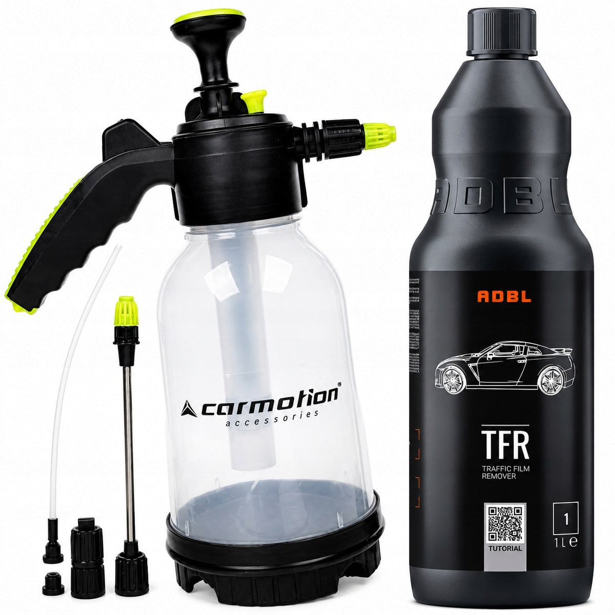 ADBL TFR Traffic Film Remover 1L + Hand Foamer 2L for Car Wash