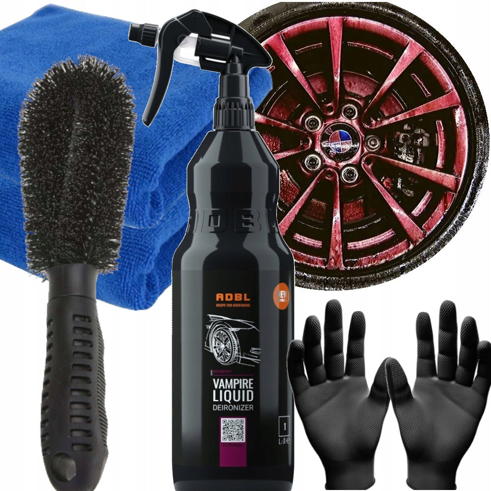 ADBL VAMPIRE LIQUID NEW 1L BLEEDS DEIRONIZER LIQUID + RIM WASH BRUSH