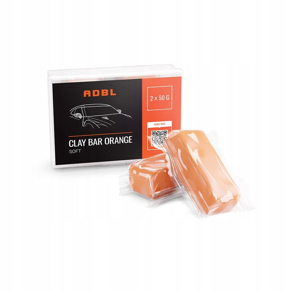 ADBL _ CLAY BAR ORANGE _ SOFT LACQUER CLAY 50G 2 PCS. Packaging status original