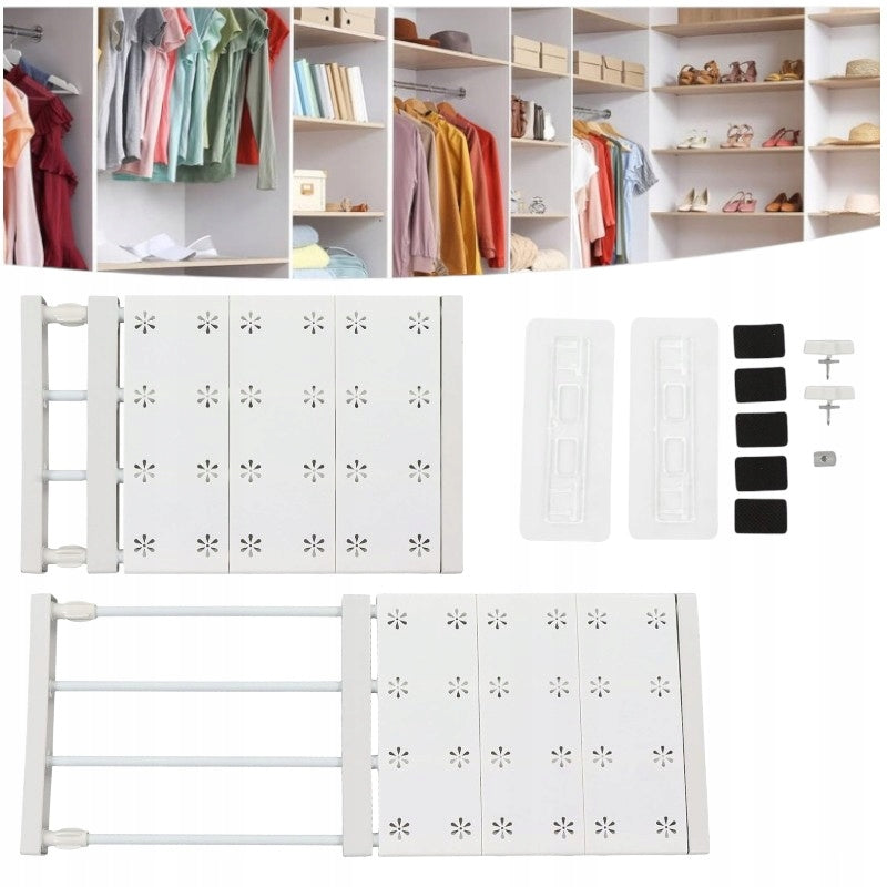 ADDITIONAL ADJUSTABLE EXTENDABLE TELESCOPIC EXPANSION SHELF FOR CABINET 38-60cm