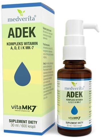 ADEK RETINOL COMPLEX Vitamin A D3 E K2 MK-7 vitaMK7 600 drops / 30 ml MED Name other