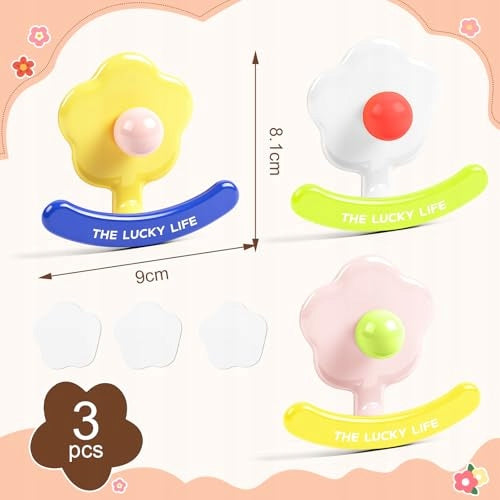 ADHESIVE FLOWER HANGERS FOR BATHROOM WALL HOOKS WITHOUT DRILL 3 Manufacturer code Bez marki