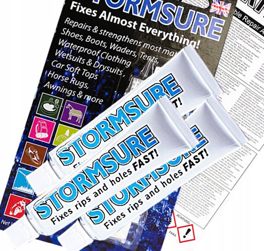 ADHESIVE FOR WADERS UMBRELLA FABRICS TENTS POWER! 3x5g