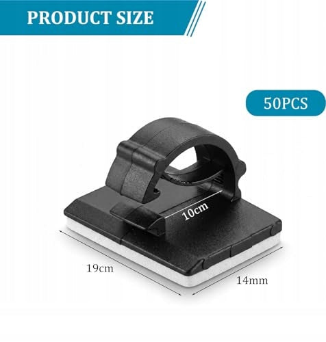 ADHESIVE HOLDERS FOR NYLON CABLES WITHOUT DRILLING OFFICE 50 PCS. Manufacturer code Bez marki