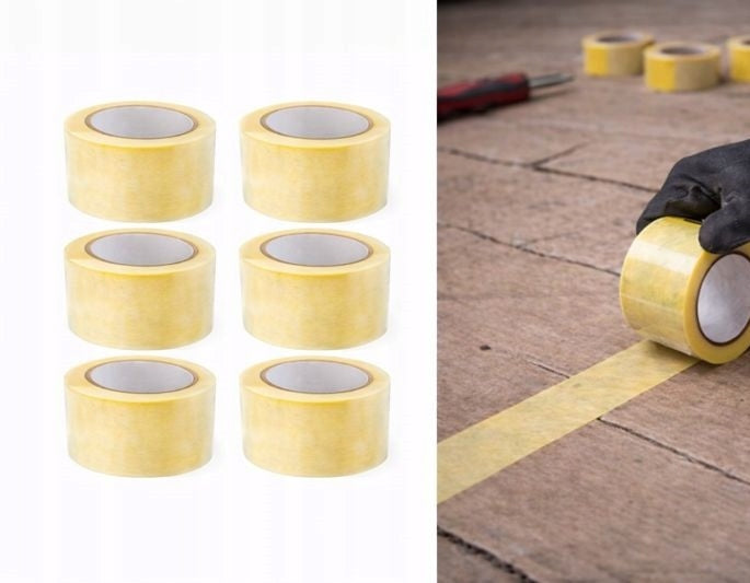 ADHESIVE PACKING TAPE 48/35 COLOURLESS 6pcs