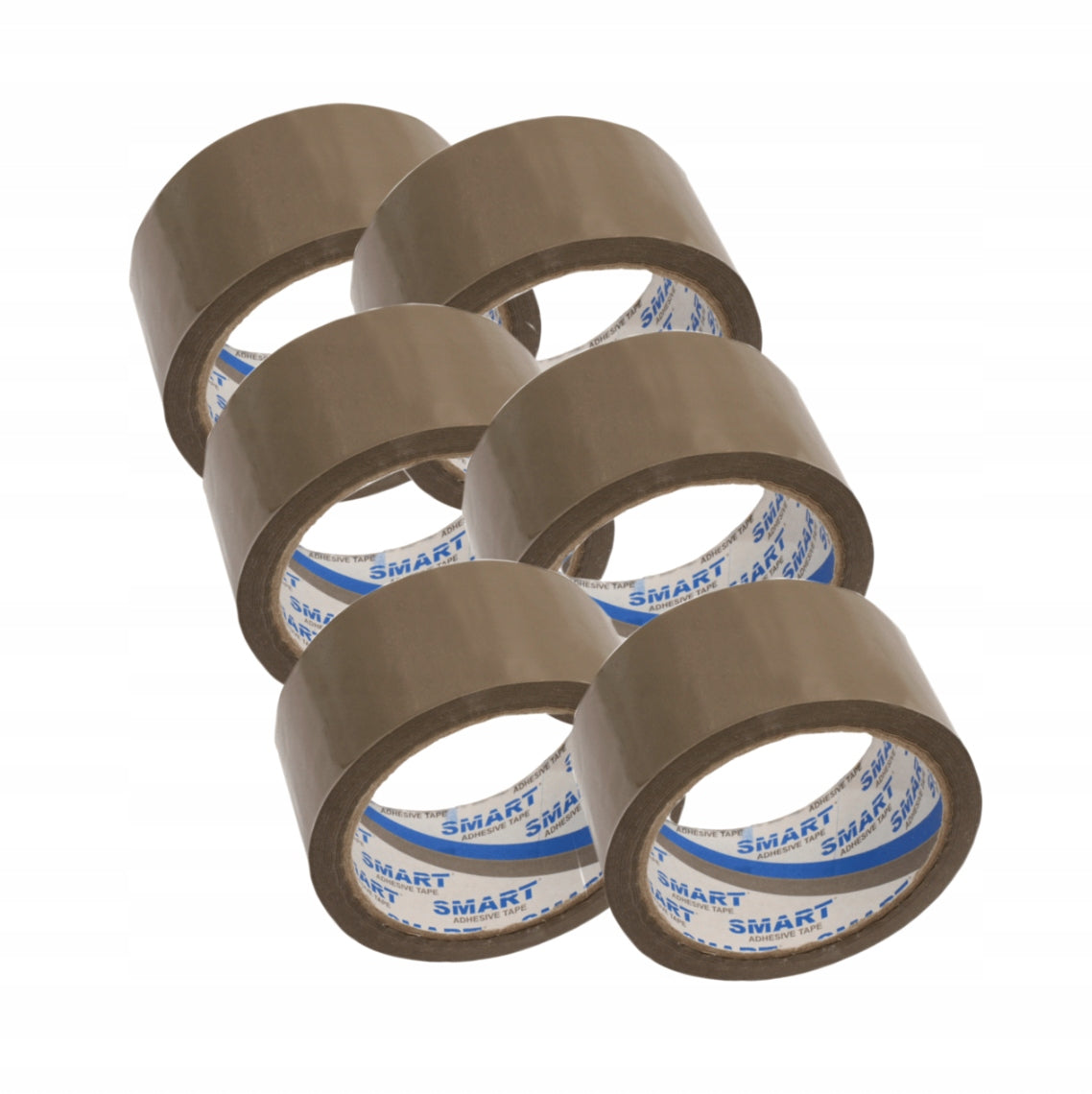 ADHESIVE PACKING TAPE 48/50 BROWN EFFICIENT 48X50 6 pieces