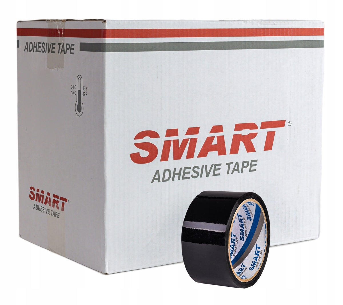 ADHESIVE PACKING TAPE 48/50 SMART BLACK ACRYLIC x36 Brand Smart