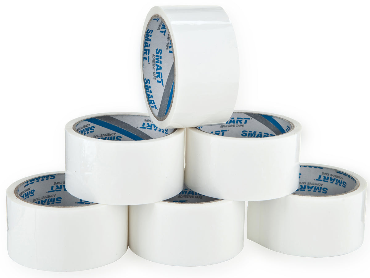ADHESIVE PACKING TAPE SMART 48/45y WHITE 6 pcs.