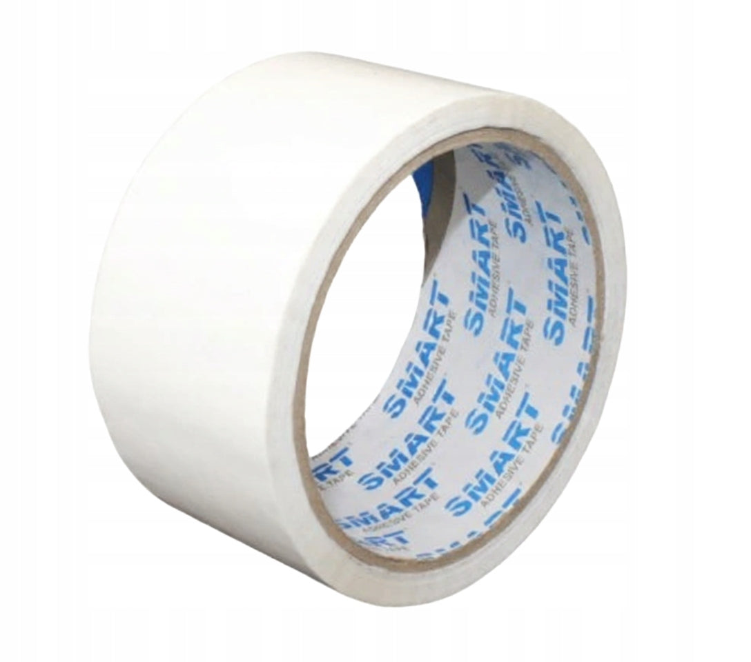 ADHESIVE PACKING TAPE SMART 48/50 WHITE 48X50 - WHITE 6 PIECES Brand Smart