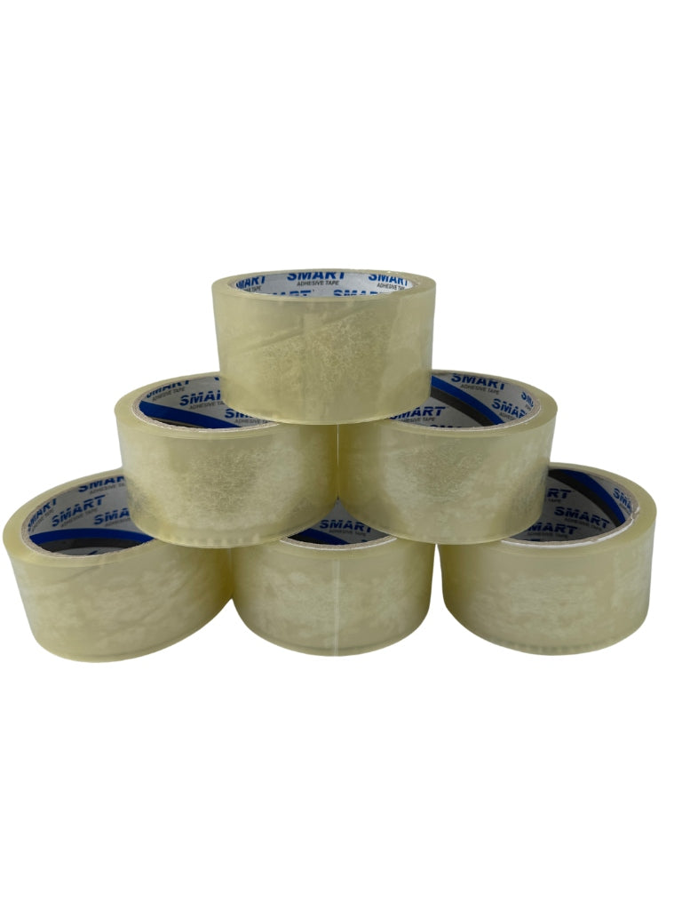 ADHESIVE PACKING TAPE SMART ACRYLIC 48/60y COLOURLESS TRANSPARENT 6pcs