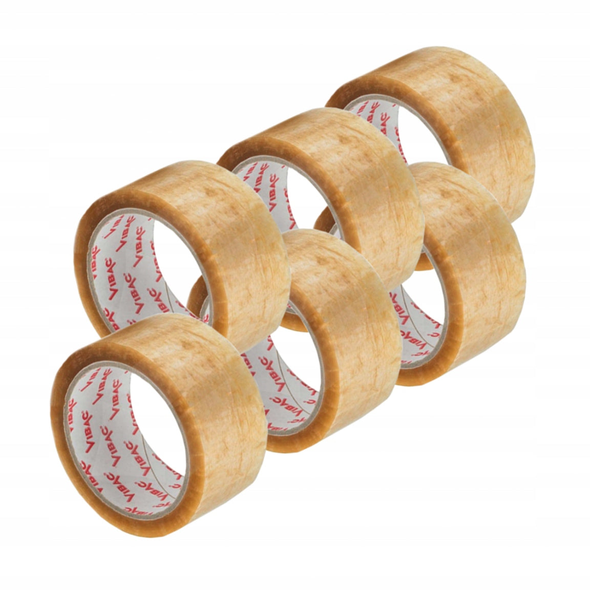 ADHESIVE PACKING TAPE VIBAC SOLVENT RUBBER TRANSPARENT 48x66 48/60 Brand Vibac