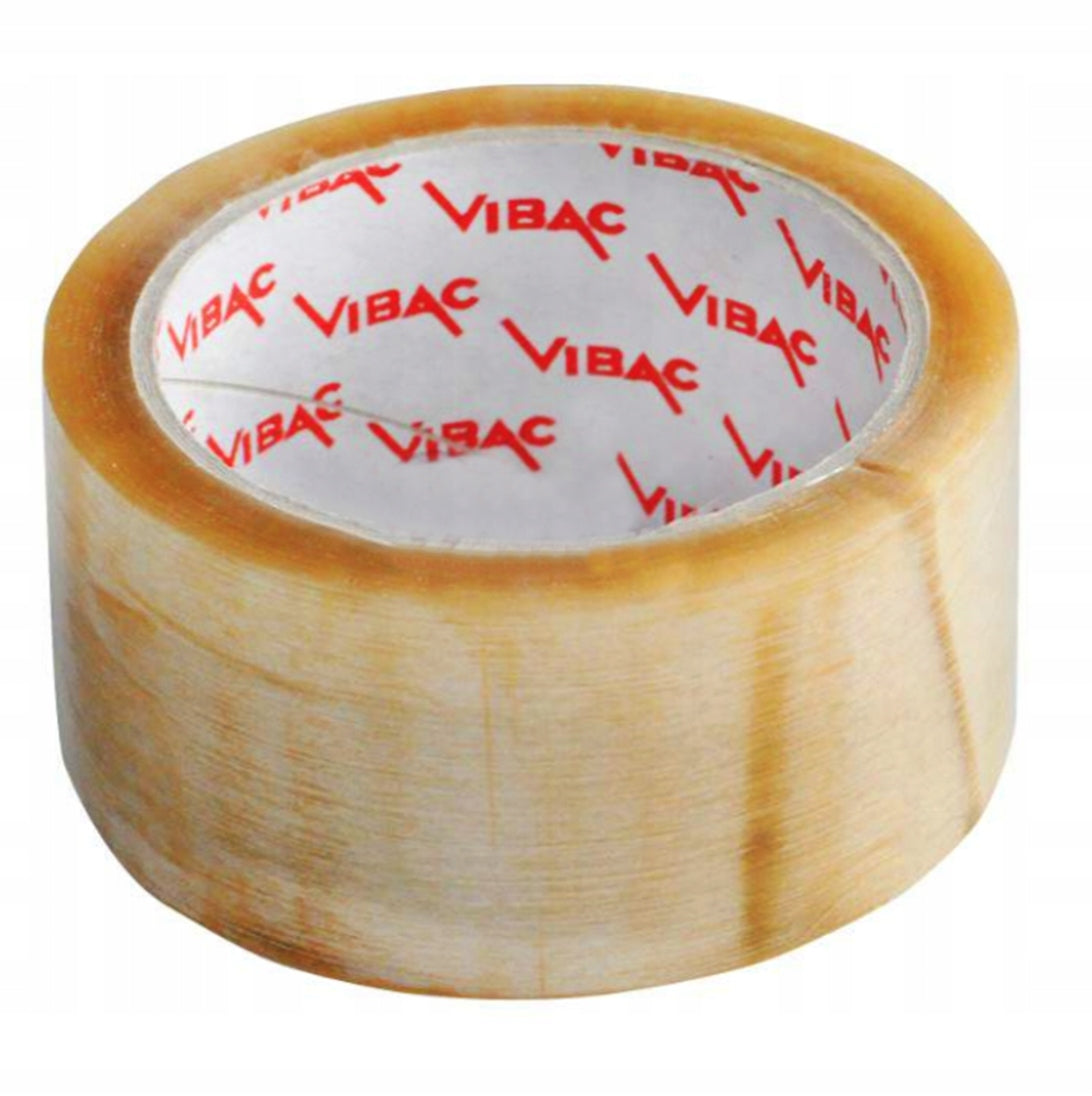 ADHESIVE PACKING TAPE VIBAC SOLVENT RUBBER TRANSPARENT 48x66 48/60