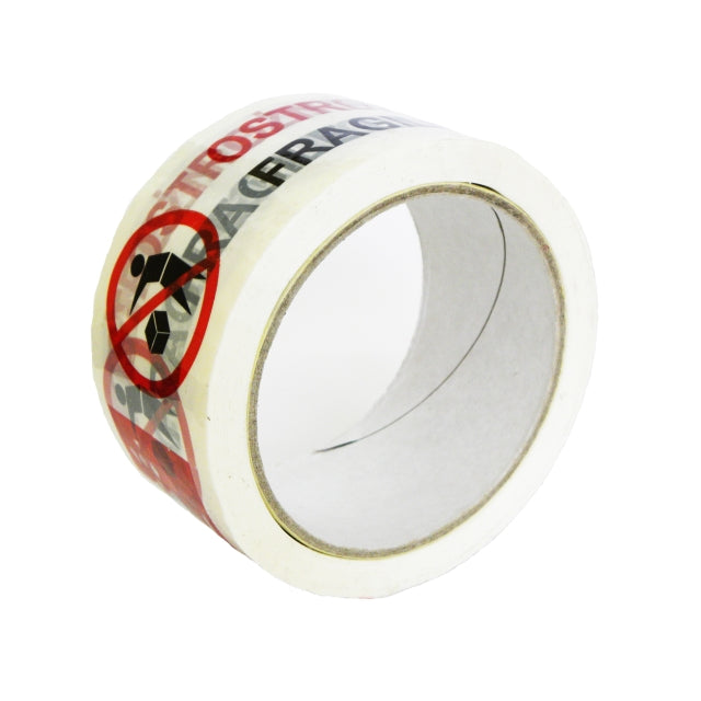 ADHESIVE TAPE PRINT 48X40 PACKING TAPE PRINT CAREFULLY DO NOT THROW FRAGILE