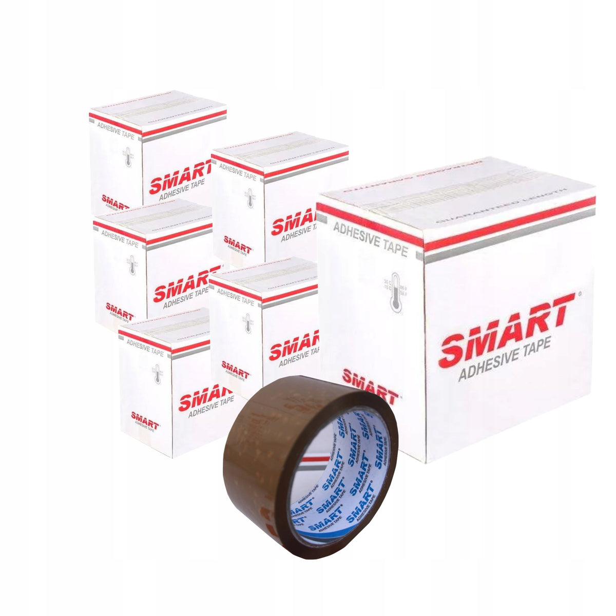 ADHESIVE TAPE SMART BROWN PACKAGE OF 216 ROLLS