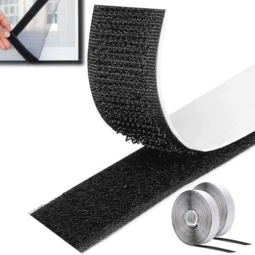 ADHESIVE VELCRO TAPE 8M STRONG DOUBLE SIDED NYLON 20MM for home Brand no brand