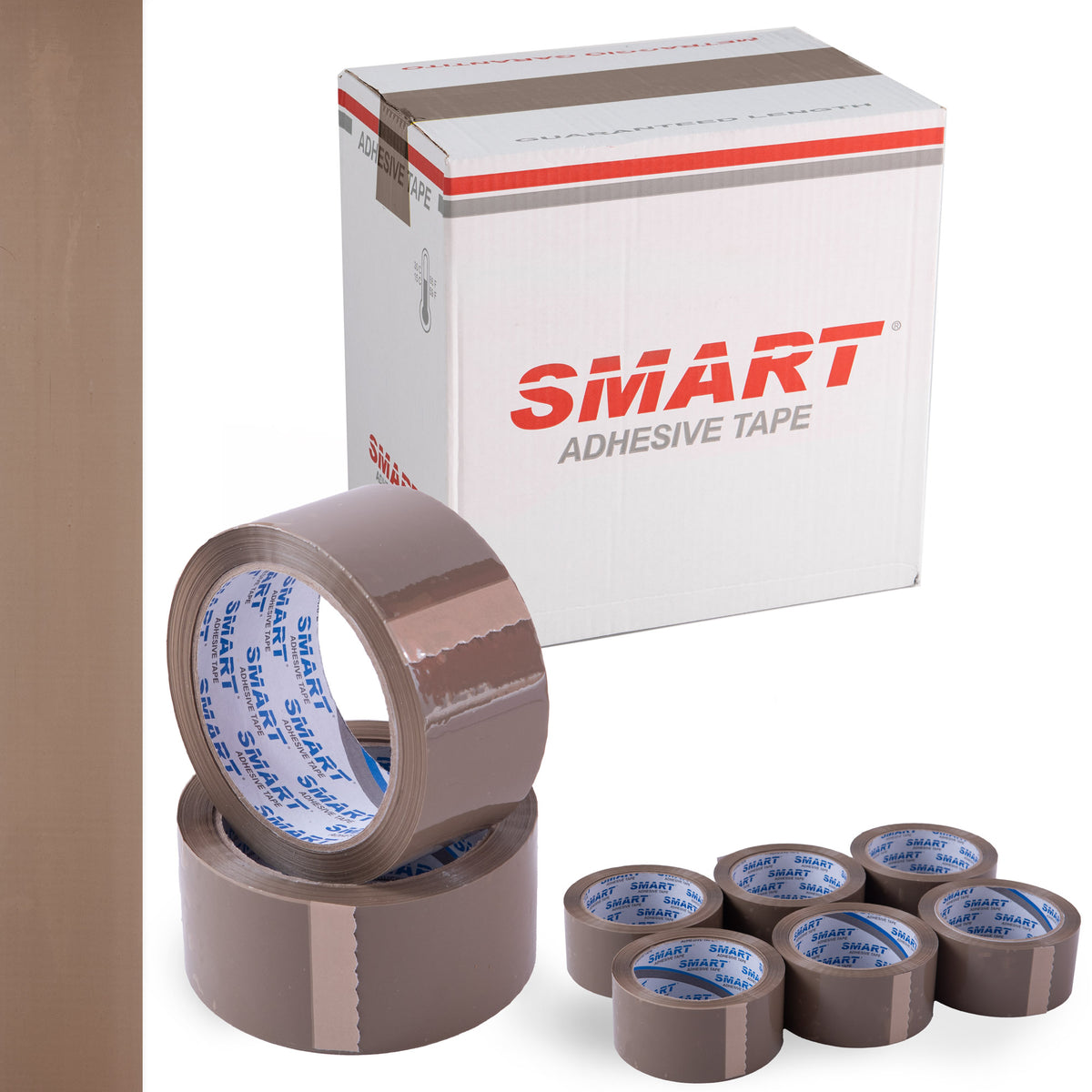 ADHESIVE tape SMART grey 48x91 mb BROWN brown 48/100y PACK LONG 6pcs.