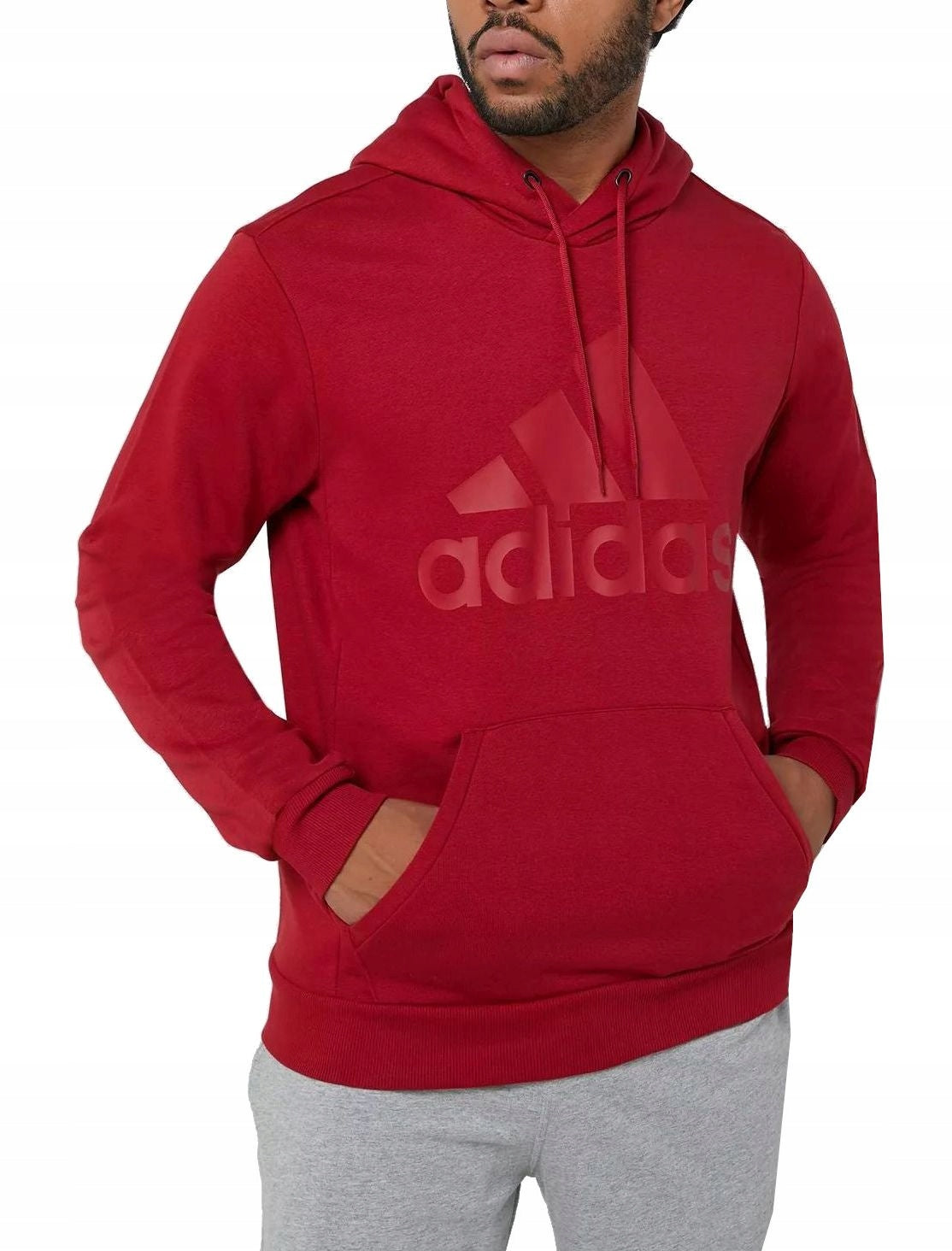 Pullover für Herren Adidas, rot 