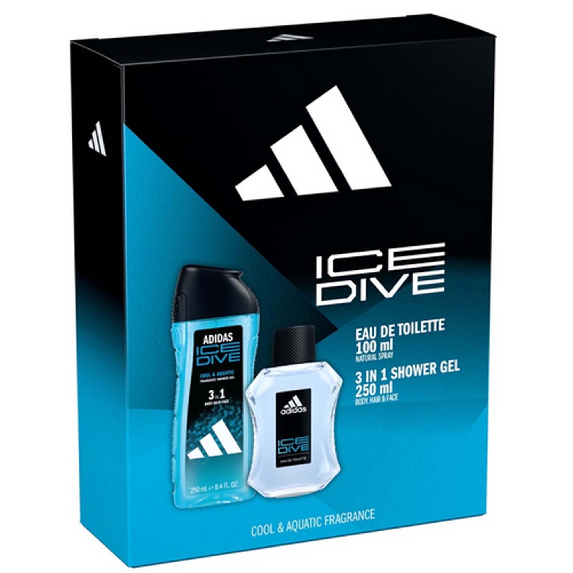 ADIDAS MEN ICE DIVE GIFT SET EAU DE TOILETTE + SHOWER GEL