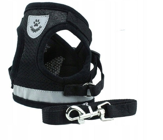 ADJUSTABLE CAT HARNESS WITH LANYARD 120cm OBLASKOWE SIZE XS