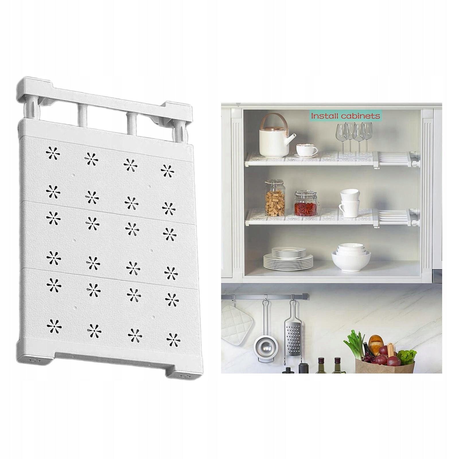 ADJUSTABLE CLOSET ORGANIZER SLIDING SHELF Brand no brand