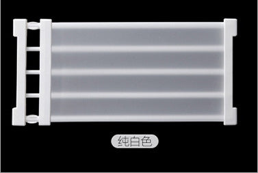 ADJUSTABLE CLOSET ORGANIZER SLIDING SHELF Color white