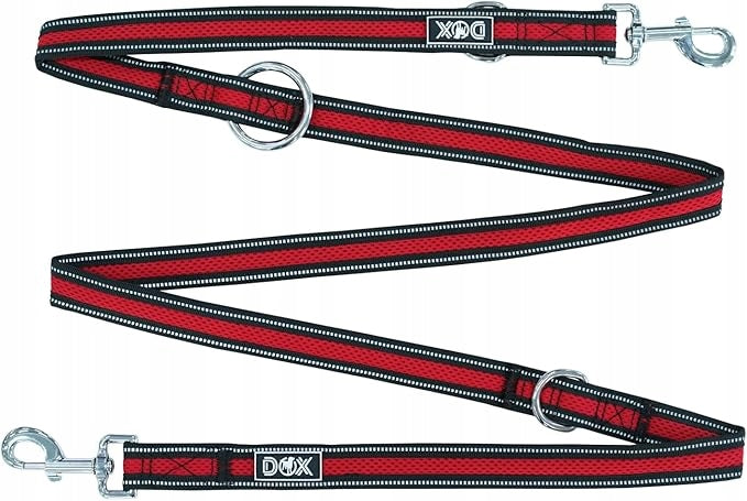 ADJUSTABLE DOG LEASH STRONG REFLECTIVE ORANGE 20mm 2m