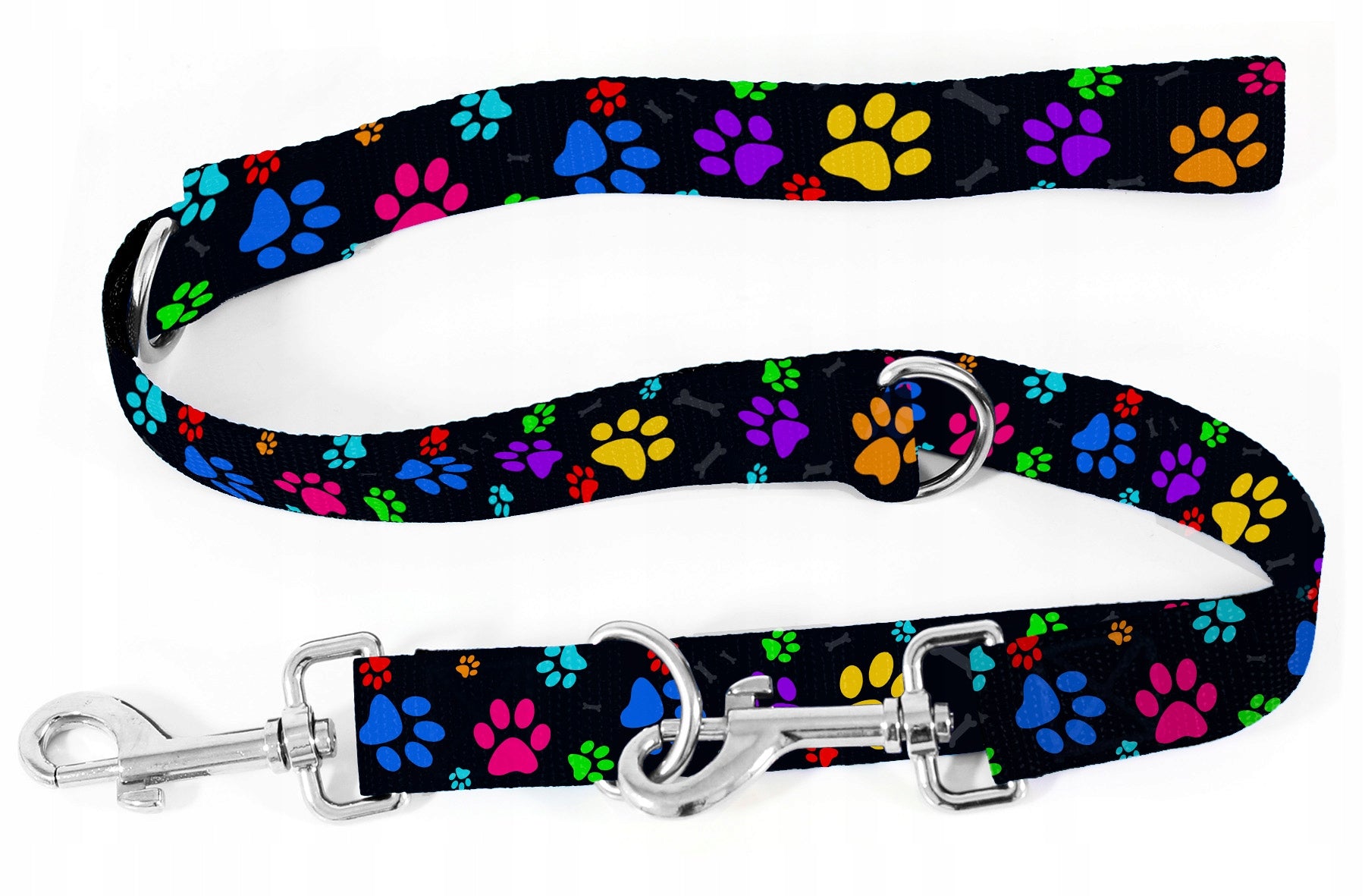 ADJUSTABLE DOG LEASH WITH PATTERNS, 3.2 m Color multicolor