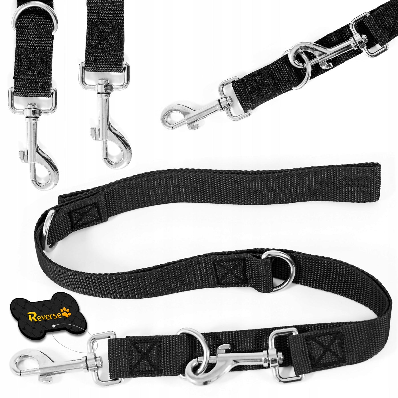 ADJUSTABLE DOG TRAINING LEASH CLIP-ON ADJUSTABLE STRONG 25mm 5m