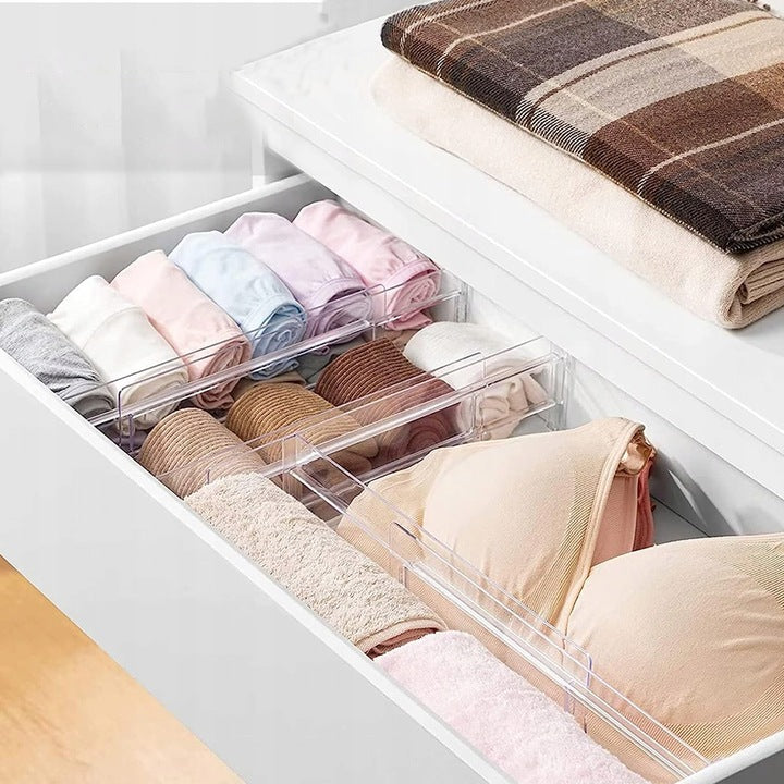 ADJUSTABLE DRAWER COMPARTMENT 16PCS SEPARATOR TRANSPARENT ORGANIZER Manufacturer code 007109 + 007109