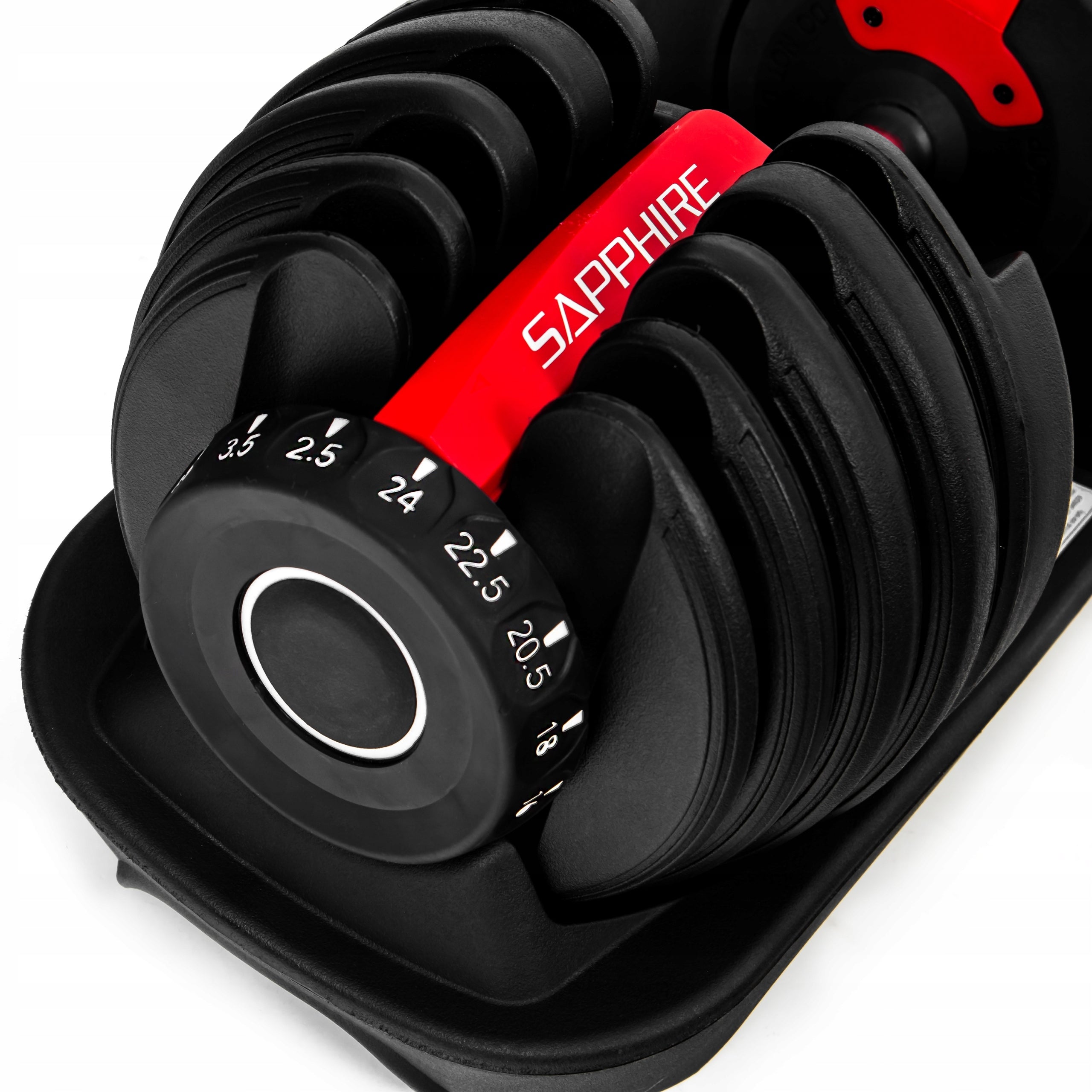 ADJUSTABLE DUMBBELL SAPPHIRE load 2,5KG - 24KG DUMBBELL 1x dumbbell SYSTEM Brand Sapphire