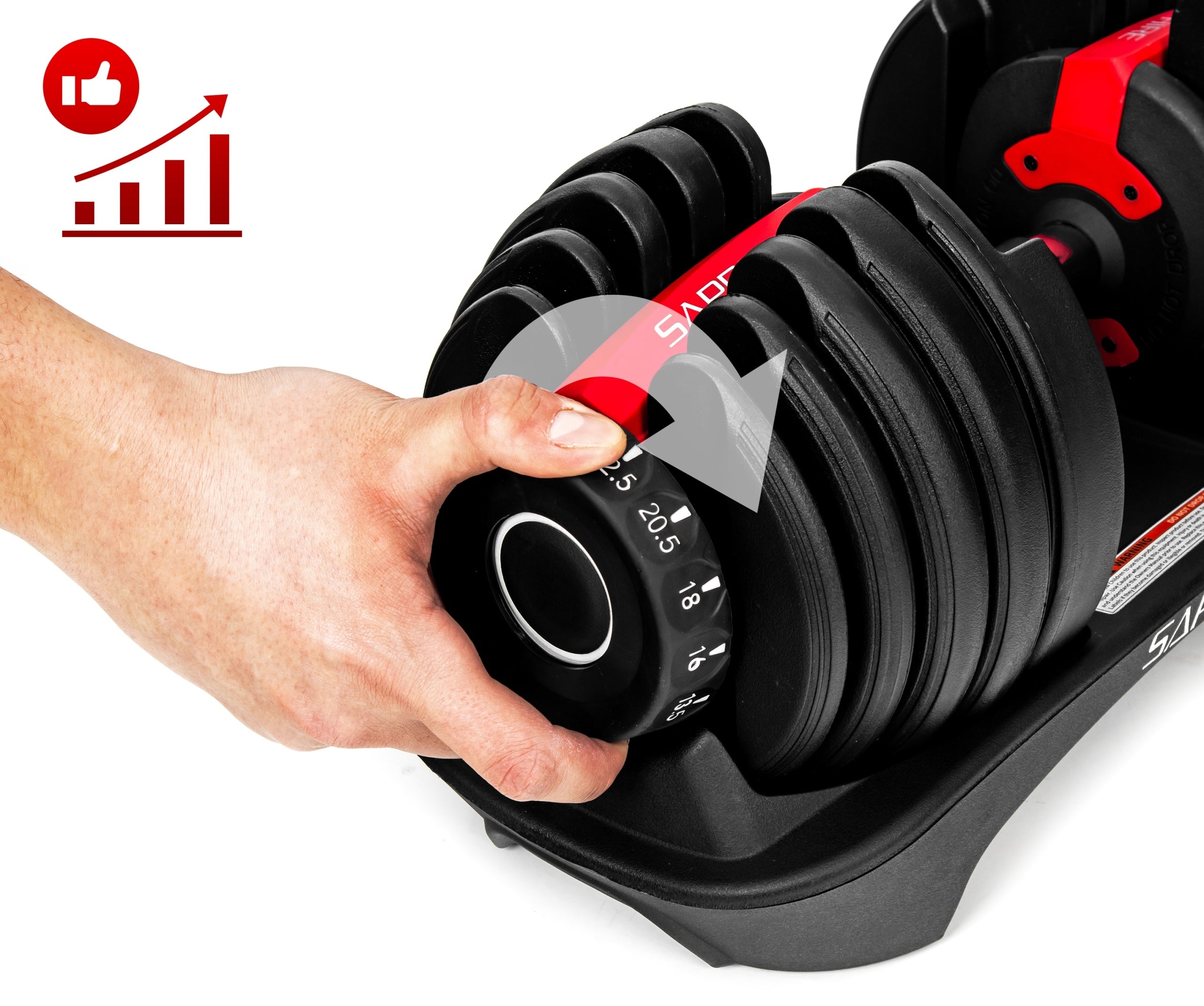 ADJUSTABLE DUMBBELL SAPPHIRE load 2,5KG - 24KG DUMBBELL 1x dumbbell SYSTEM EAN (GTIN) 5903228928277