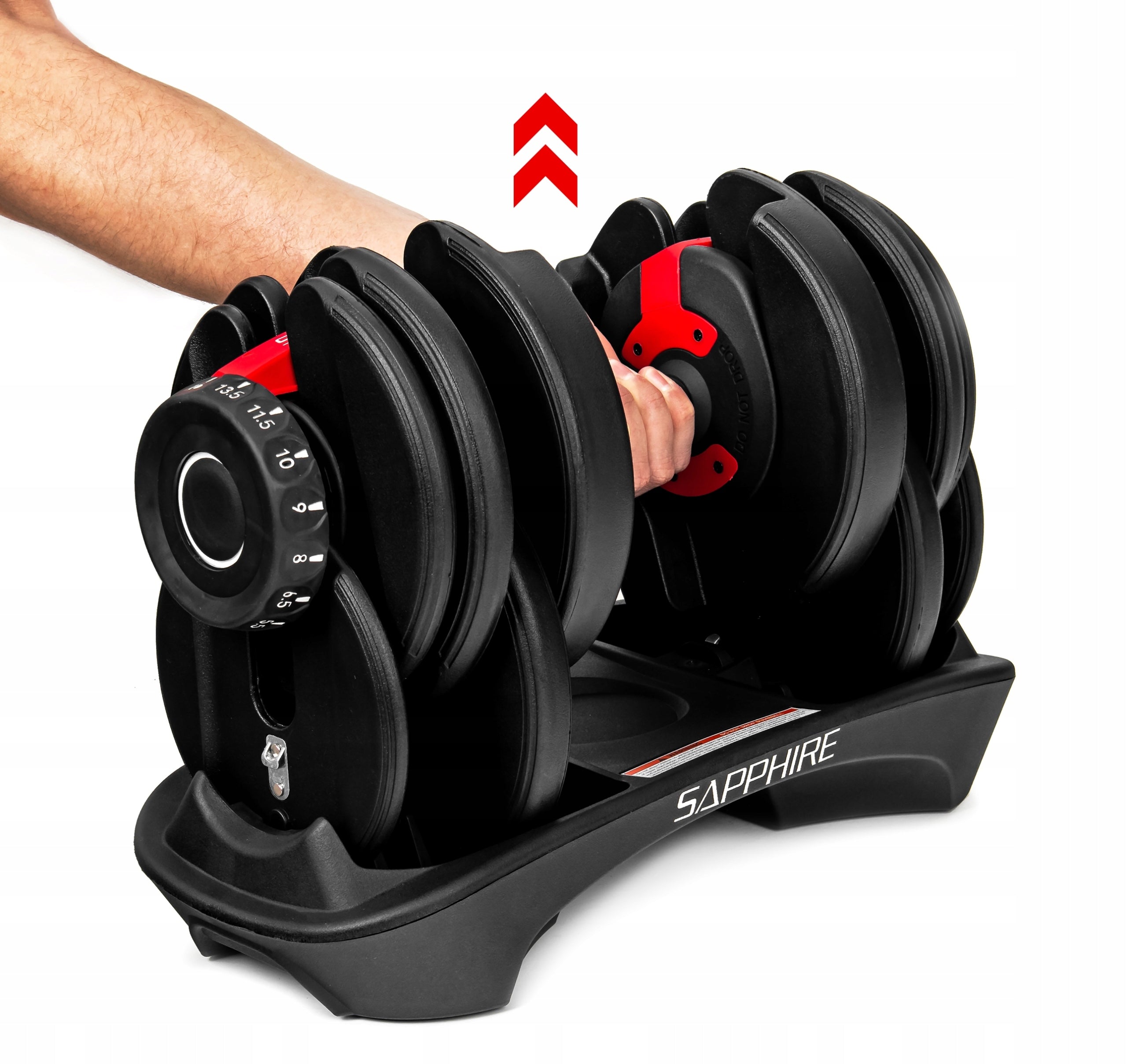 ADJUSTABLE DUMBBELL SAPPHIRE load 2,5KG - 24KG DUMBBELL 1x dumbbell SYSTEM Model SG-3030_24KG