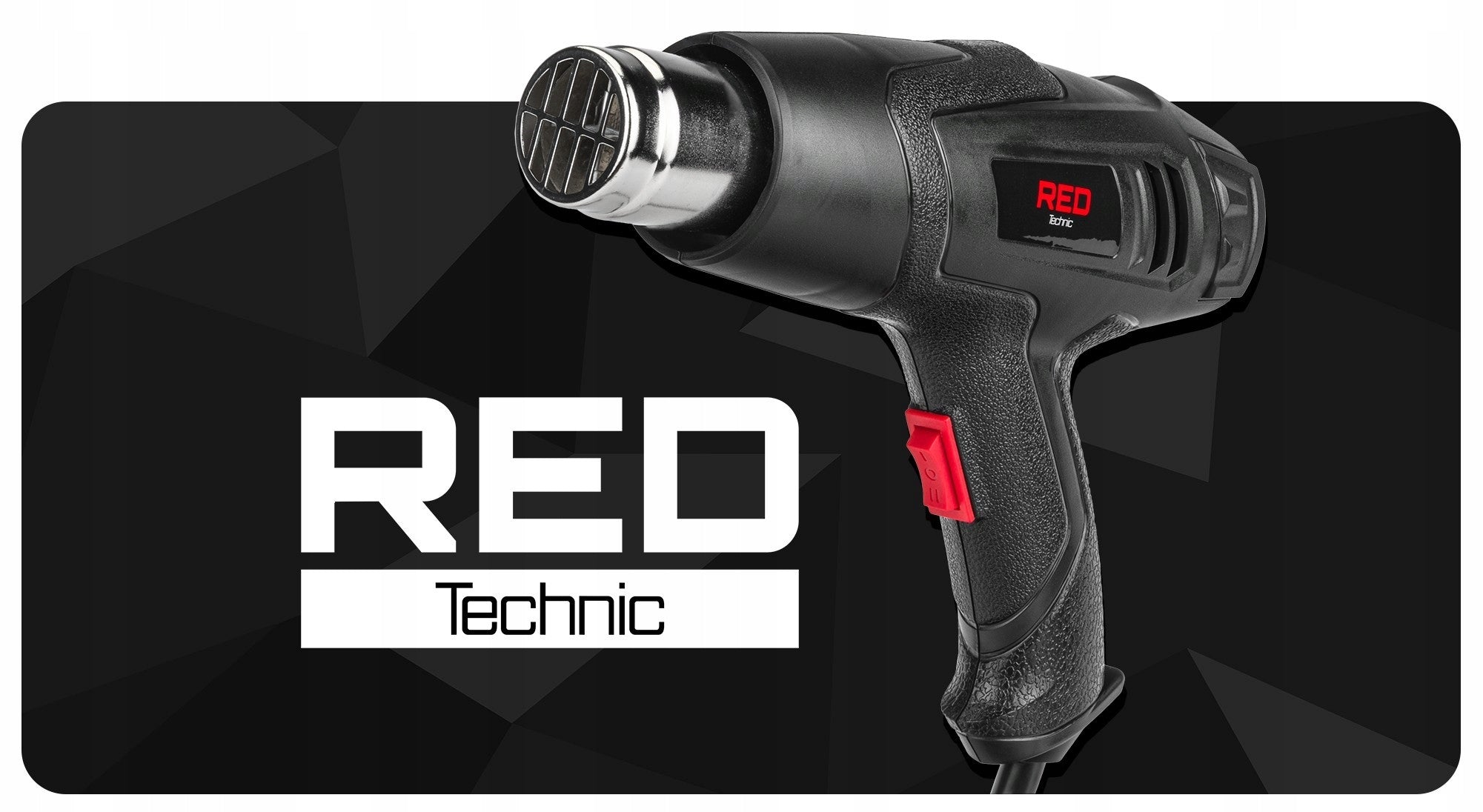 ADJUSTABLE ELECTRIC HEAT GUN 2 GEARS +4 NOZZLES POWERFUL 600C 2000W 350/600C Packaging status original